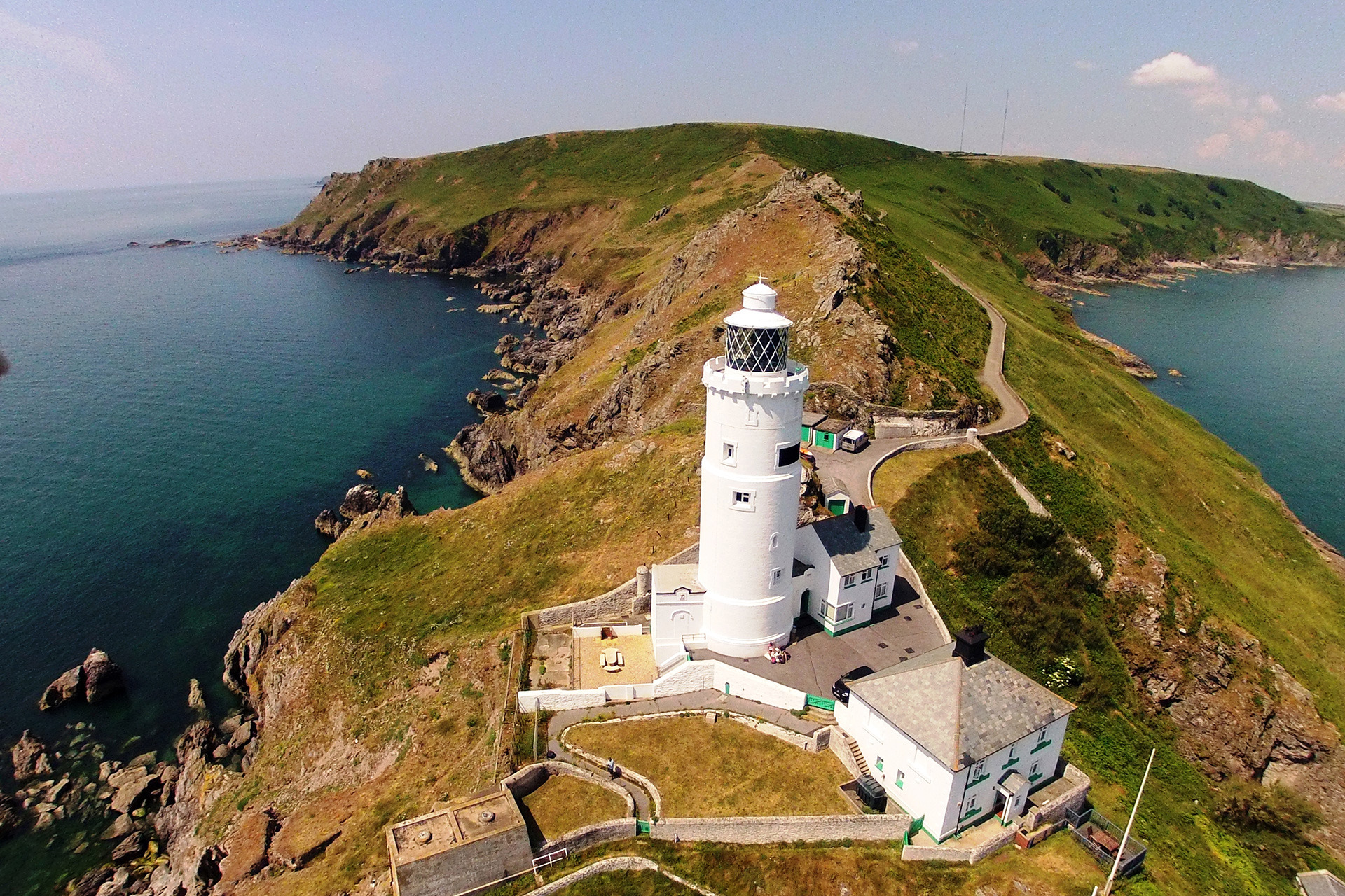 Start Point lighthouse and coastline