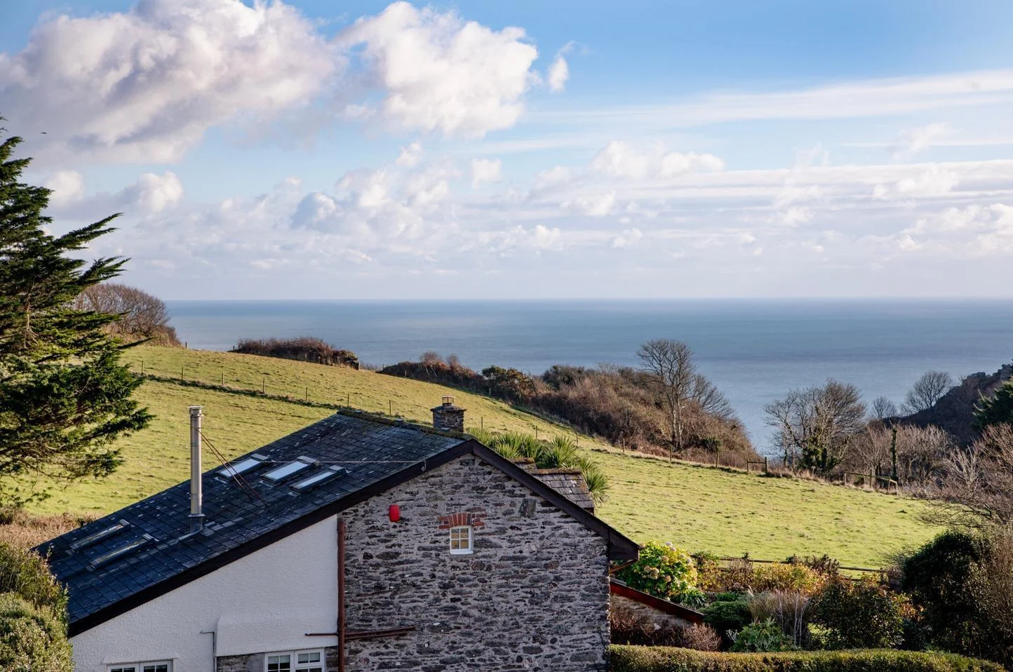 Sea view from One Town Cottage in East Prawle