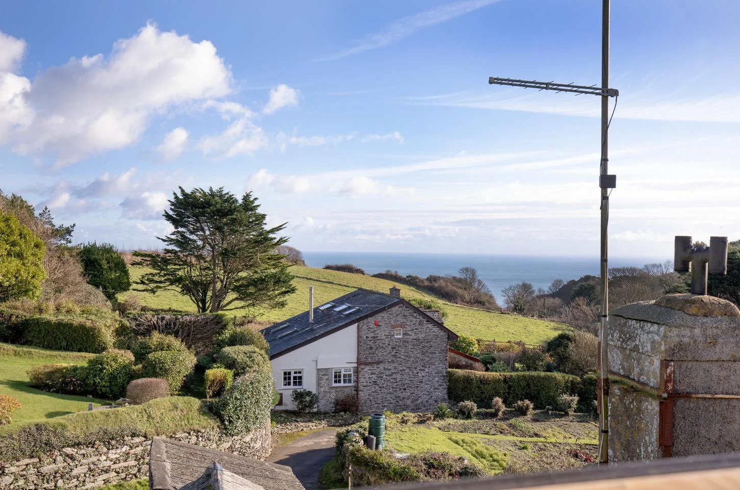 Sea view from the cottage across East Prawle